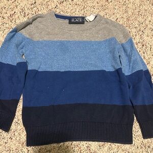 The Children's Place Boys' Colorblock Sweater - Gray and Blue